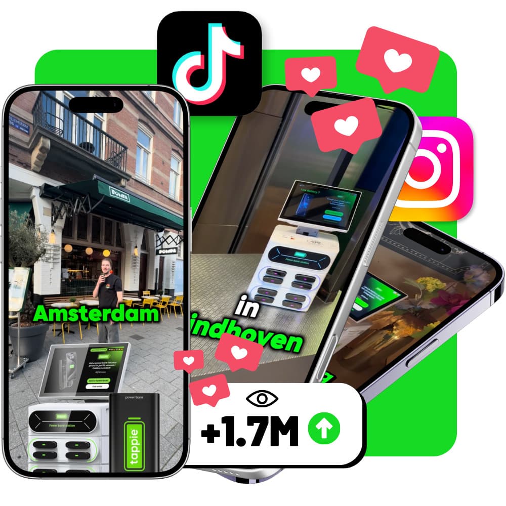 Tappie op social media - TikTok en Instagram content