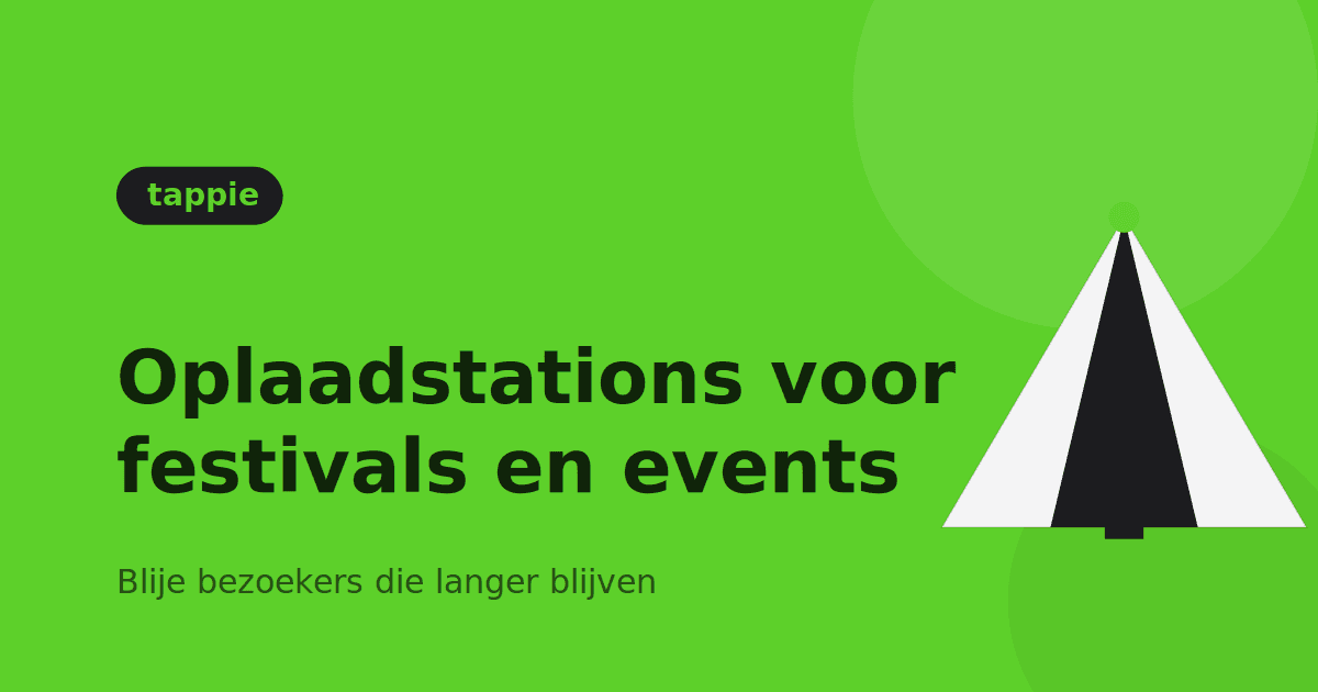 Oplaadstation voor festivals en evenementen