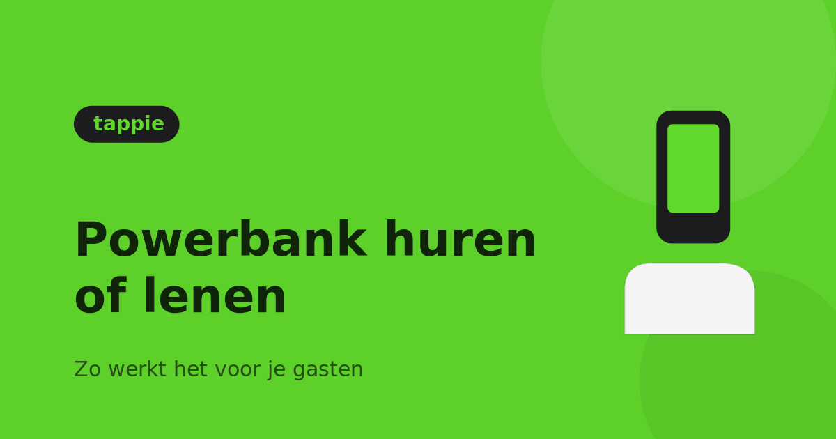 Powerbank huren of lenen in de horeca