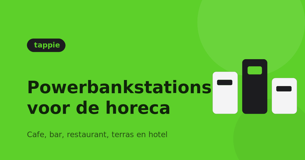 Powerbankstation voor de horeca — Tappie oplaadstation