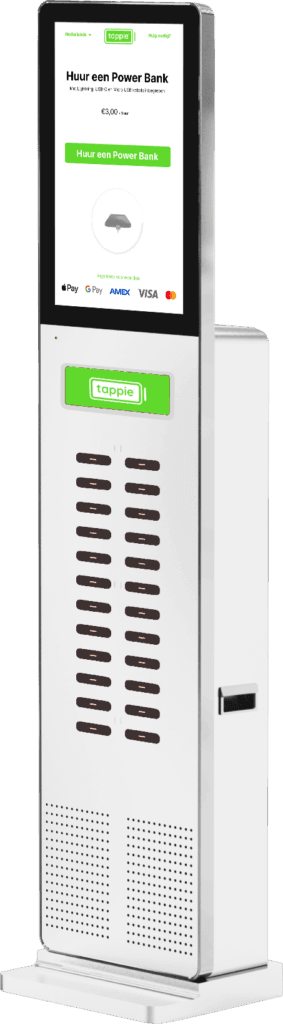 Tappie XXL indoor, vrijstaande powerbankzuil