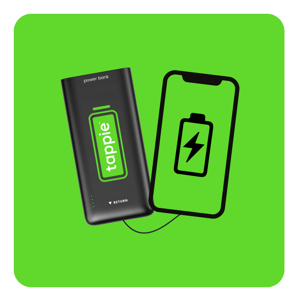 Powerbank voor het opladen van je telefoon in de horeca